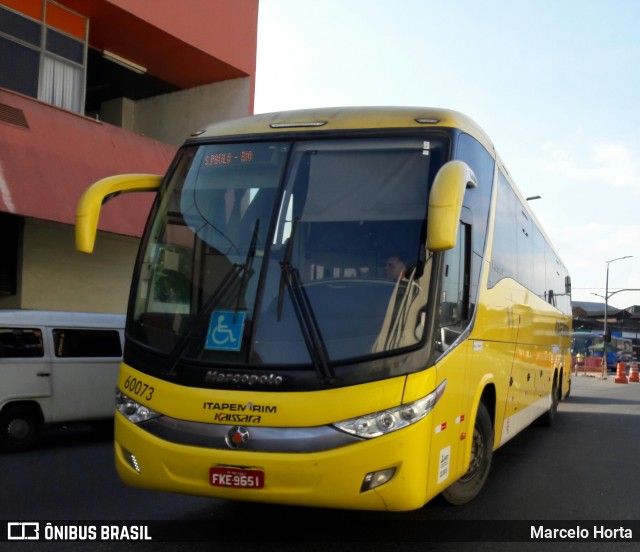 Viação Itapemirim 60073 na cidade de Rio de Janeiro, Rio de Janeiro, Brasil, por Marcelo Horta. Número da foto: #8844159.