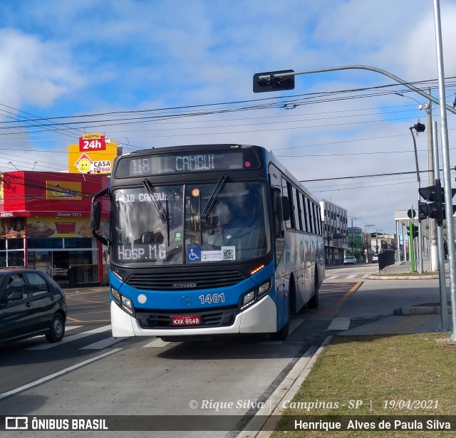 VB Transportes e Turismo 1401 na cidade de Campinas, São Paulo, Brasil, por Henrique Alves de Paula Silva. Número da foto: #8844843.