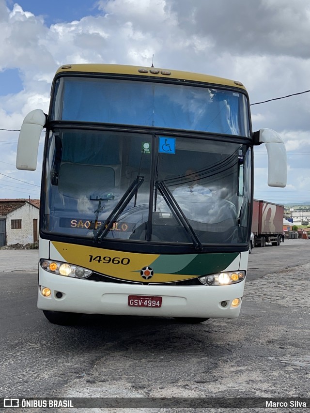 Empresa Gontijo de Transportes 14960 na cidade de Nova Cruz, Rio Grande do Norte, Brasil, por Marco Silva. ID da foto: 8846377.