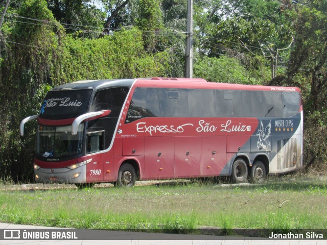 Expresso São Luiz 7980 na cidade de Recife, Pernambuco, Brasil, por Jonathan Silva. ID da foto: 8848535.