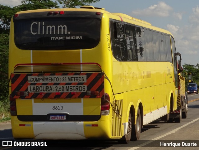 Viação Itapemirim 8623 na cidade de Linhares, Espírito Santo, Brasil, por Henrique Duarte. ID da foto: 8849581.