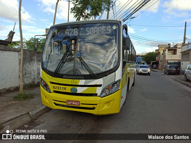 Viação Nilopolitana RJ 123.116 na cidade de Nilópolis, Rio de Janeiro, Brasil, por Walace dos Santos. Número da foto: #8847582.