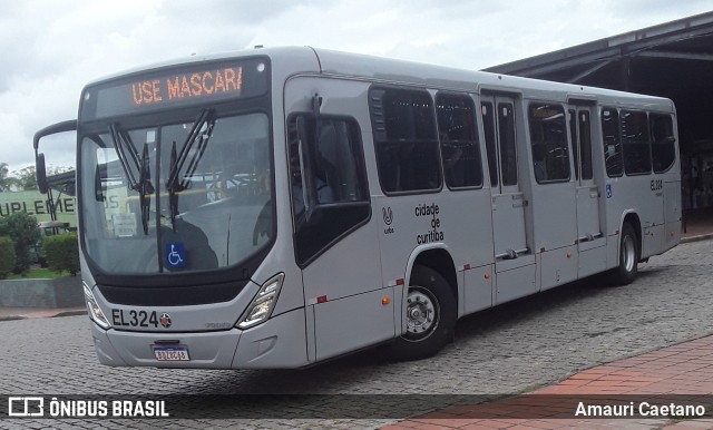 Auto Viação São José dos Pinhais EL324 na cidade de Curitiba, Paraná, Brasil, por Amauri Caetano. Número da foto: #8849981.
