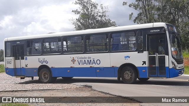 Empresa de Transporte Coletivo Viamão 592 na cidade de Viamão, Rio Grande do Sul, Brasil, por Max Ramos. ID da foto: 8850045.