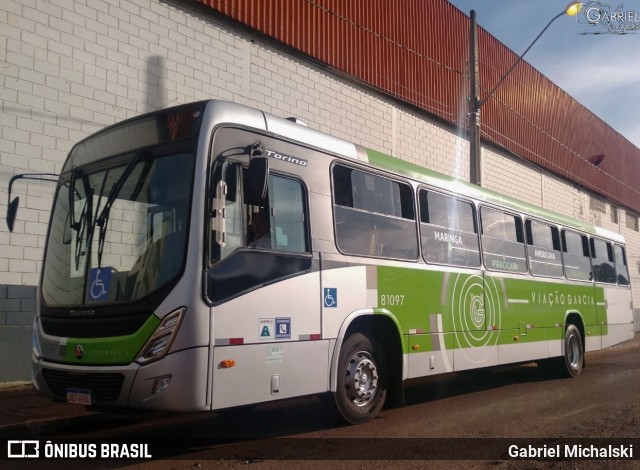 Viação Garcia 81097 na cidade de Maringá, Paraná, Brasil, por Gabriel Michalski. ID da foto: 8849467.