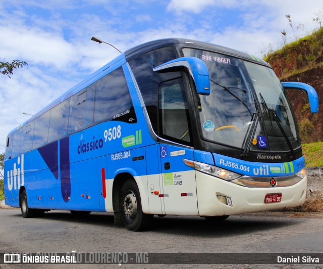 UTIL - União Transporte Interestadual de Luxo 9508 na cidade de São Lourenço, Minas Gerais, Brasil, por Daniel Silva. Número da foto: #8851270.