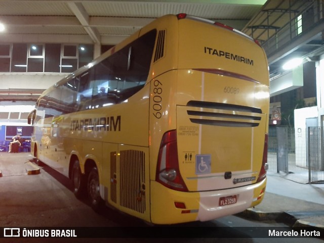 Viação Itapemirim 60089 na cidade de Rio de Janeiro, Rio de Janeiro, Brasil, por Marcelo Horta. Número da foto: #8850743.