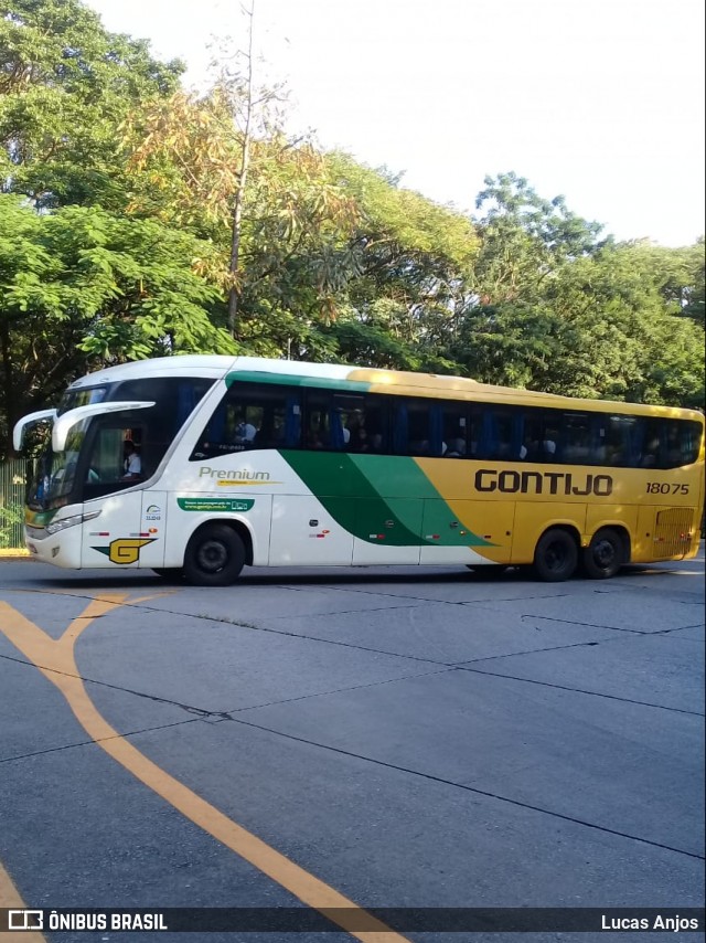 Empresa Gontijo de Transportes 18075 na cidade de São Paulo, São Paulo, Brasil, por Lucas Anjos. ID da foto: 8851209.