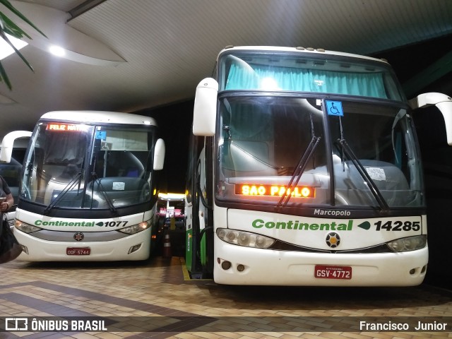 Viação Continental de Transportes 14285 na cidade de Limeira, São Paulo, Brasil, por Francisco  Junior. ID da foto: 8849568.