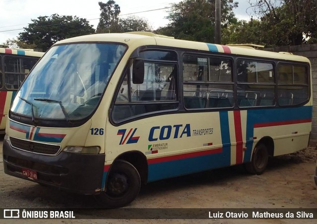 Viação Cota - Cota Transportes 126 na cidade de Matozinhos, Minas Gerais, Brasil, por Luiz Otavio Matheus da Silva. ID da foto: 8850615.