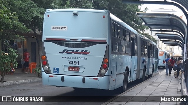 SOUL - Sociedade de Ônibus União Ltda. 7491 na cidade de Porto Alegre, Rio Grande do Sul, Brasil, por Max Ramos. ID da foto: 8847428.