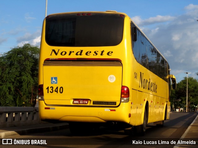 Viação Nordeste 1340 na cidade de Mossoró, Rio Grande do Norte, Brasil, por Kaio Lucas Lima de Almeida. ID da foto: 8852537.