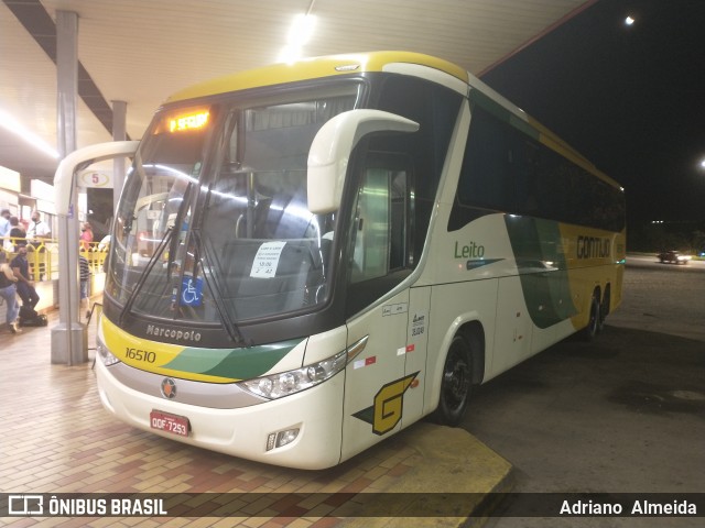 Empresa Gontijo de Transportes 16510 na cidade de João Monlevade, Minas Gerais, Brasil, por Adriano  Almeida. Número da foto: #8854044.