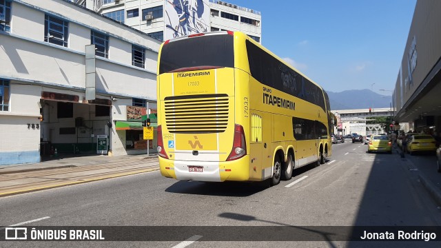 Viação Itapemirim 17033 na cidade de Rio de Janeiro, Rio de Janeiro, Brasil, por Jonata Rodrigo. ID da foto: 8853745.