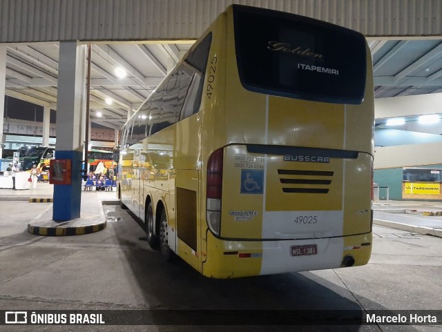 Viação Itapemirim 49025 na cidade de Rio de Janeiro, Rio de Janeiro, Brasil, por Marcelo Horta. ID da foto: 8852991.