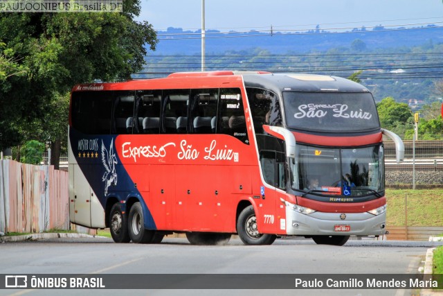 Expresso São Luiz 7770 na cidade de Brasília, Distrito Federal, Brasil, por Paulo Camillo Mendes Maria. Número da foto: #8854122.