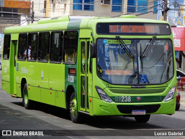 Transporte Coletivo Cidade Verde 01238 na cidade de Teresina, Piauí, Brasil, por Lucas Gabriel. ID da foto: 8853111.