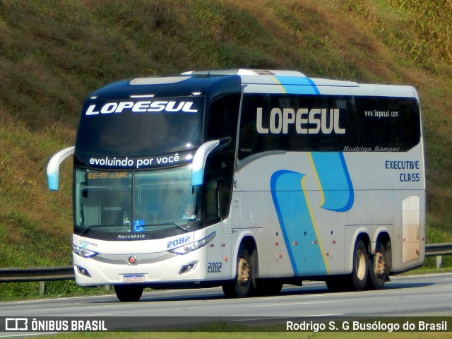 LopeSul Transportes - Lopes e Oliveira Transportes e Turismo - Lopes Sul 2082 na cidade de Cajamar, São Paulo, Brasil, por Rodrigo S. G Busólogo do Brasil. ID da foto: 8851539.