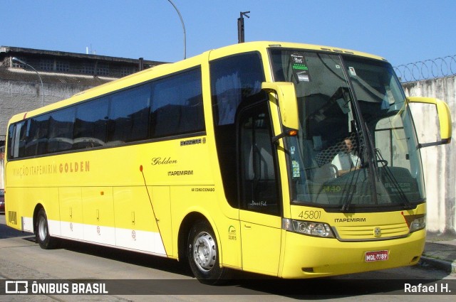Viação Itapemirim 45801 na cidade de Rio de Janeiro, Rio de Janeiro, Brasil, por Rafael H.. Número da foto: #8856682.