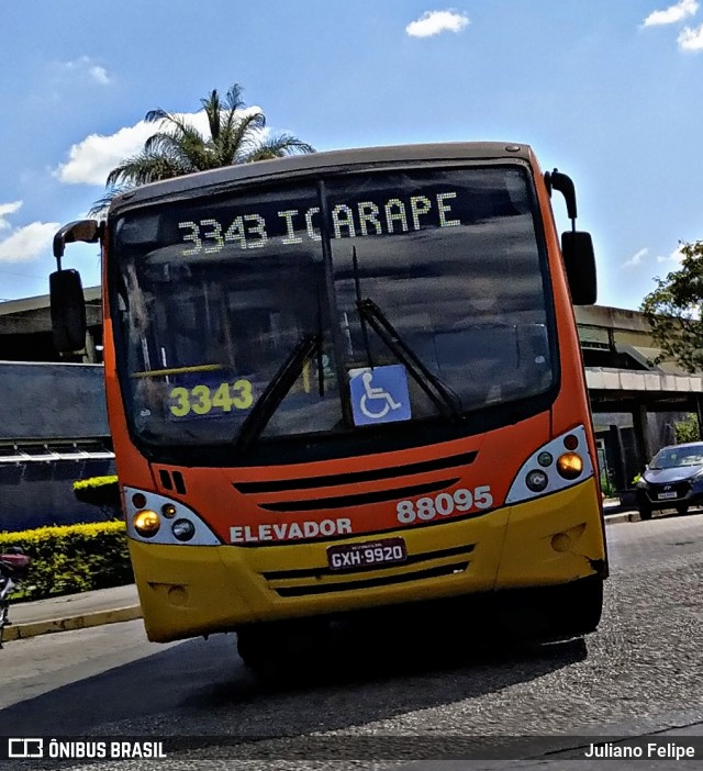 Viação Novo Retiro 88095 na cidade de Contagem, Minas Gerais, Brasil, por Juliano Felipe. Número da foto: #8855235.