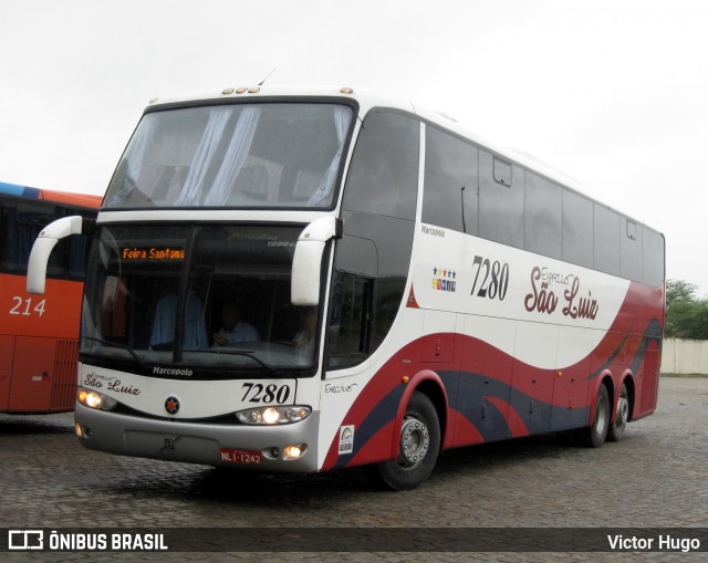 Expresso São Luiz 7280 na cidade de Caruaru, Pernambuco, Brasil, por Victor Hugo. Número da foto: #8854346.