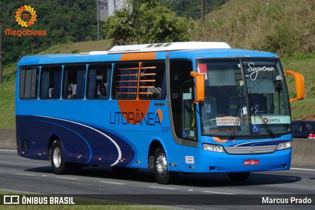 Litorânea Transportes Coletivos 5081 na cidade de Arujá, São Paulo, Brasil, por Marcus Prado. ID da foto: 8855565.