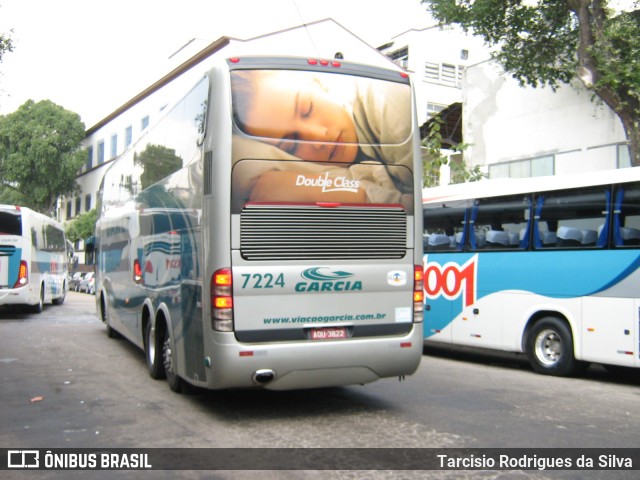 Viação Garcia 7224 na cidade de Rio de Janeiro, Rio de Janeiro, Brasil, por Tarcisio Rodrigues da Silva. ID da foto: 8855471.