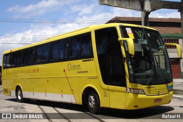Viação Itapemirim 9703 na cidade de Rio de Janeiro, Rio de Janeiro, Brasil, por Rafael H.. Número da foto: #8855829.
