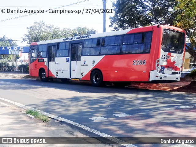 Expresso CampiBus 2288 na cidade de Campinas, São Paulo, Brasil, por Danilo Augusto. Número da foto: #8857484.