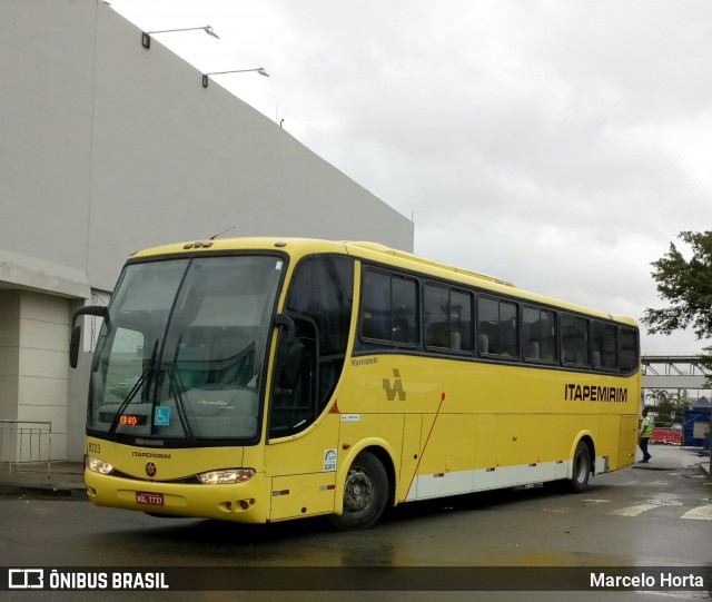 Viação Itapemirim 8223 na cidade de Rio de Janeiro, Rio de Janeiro, Brasil, por Marcelo Horta. Número da foto: #8857433.