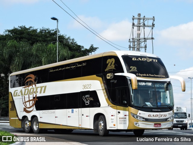 Auto Viação Gadotti 3622 na cidade de São Paulo, São Paulo, Brasil, por Luciano Ferreira da Silva. ID da foto: 8857924.