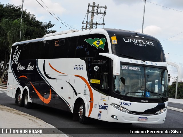 Expresso Mauá 35007 na cidade de São Paulo, São Paulo, Brasil, por Luciano Ferreira da Silva. ID da foto: 8857932.