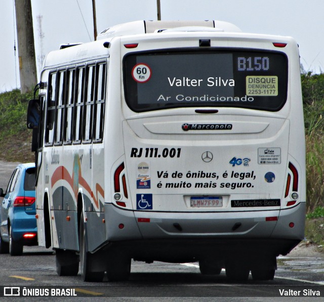 Auto Viação Salineira RJ 111.001 na cidade de Cabo Frio, Rio de Janeiro, Brasil, por Valter Silva. Número da foto: #8858490.