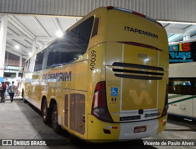 Viação Itapemirim 60039 na cidade de Rio de Janeiro, Rio de Janeiro, Brasil, por Vicente de Paulo Alves. Número da foto: #8862063.