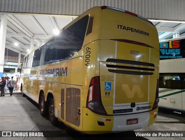 Viação Itapemirim 60039 na cidade de Rio de Janeiro, Rio de Janeiro, Brasil, por Vicente de Paulo Alves. ID da foto: 8862063.