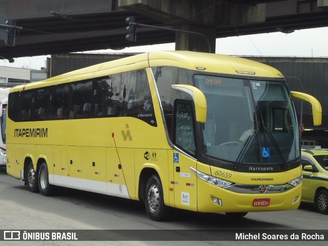 Viação Itapemirim 60659 na cidade de Rio de Janeiro, Rio de Janeiro, Brasil, por Michel Soares da Rocha. Número da foto: #8862413.