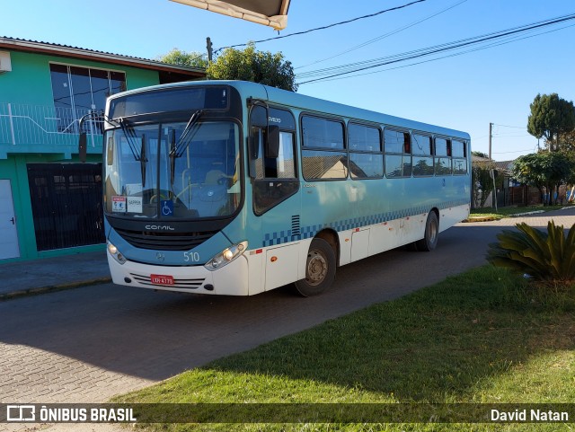 Viação Nossa Senhora Conquistadora 510 na cidade de Candiota, Rio Grande do Sul, Brasil, por David Natan. Número da foto: #8862222.