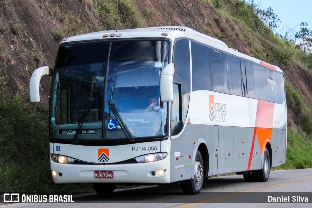 Viação Cidade do Aço RJ 174.056 na cidade de São Lourenço, Minas Gerais, Brasil, por Daniel Silva. Número da foto: #8862409.