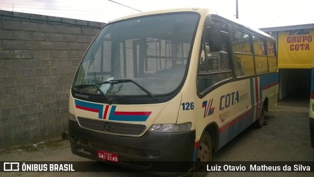 Viação Cota - Cota Transportes 126 na cidade de Matozinhos, Minas Gerais, Brasil, por Luiz Otavio Matheus da Silva. ID da foto: 8861481.