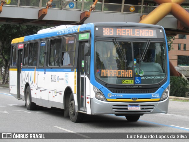 Transportes Barra D13302 na cidade de Rio de Janeiro, Rio de Janeiro, Brasil, por Luiz Eduardo Lopes da Silva. ID da foto: 8860229.