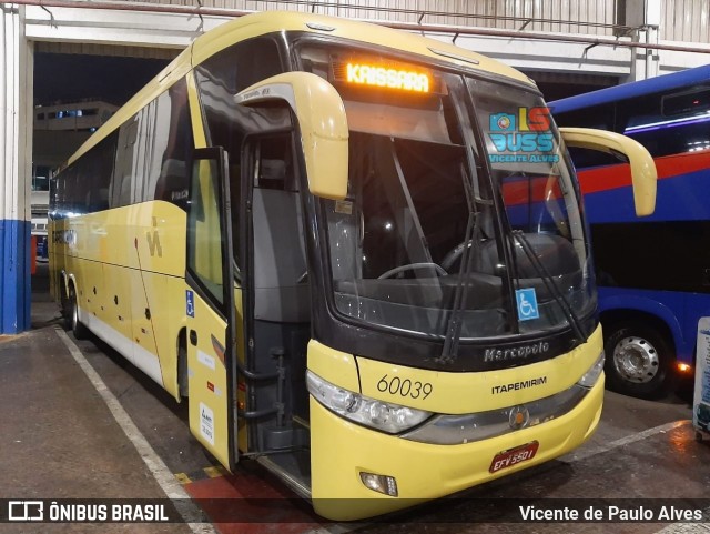 Viação Itapemirim 60039 na cidade de Rio de Janeiro, Rio de Janeiro, Brasil, por Vicente de Paulo Alves. Número da foto: #8862046.