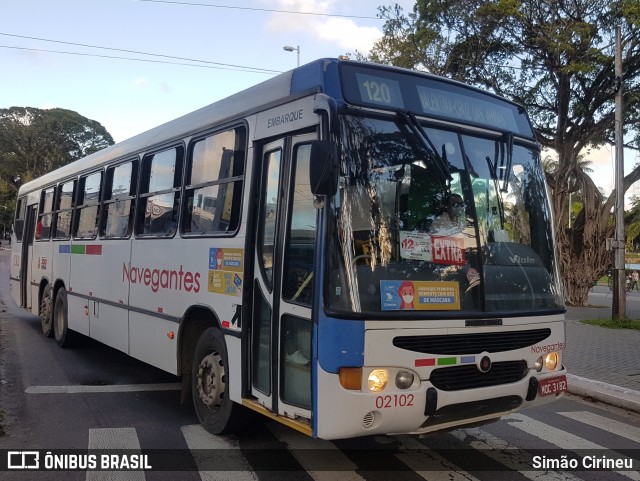 Consórcio Navegantes - 02 > Viação São Jorge > Transurb Transporte Urbano 02102 na cidade de João Pessoa, Paraíba, Brasil, por Simão Cirineu. Número da foto: #8860280.