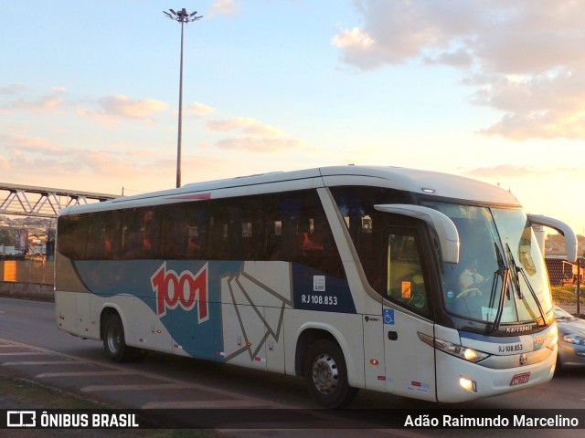 Auto Viação 1001 RJ.108.853 na cidade de Belo Horizonte, Minas Gerais, Brasil, por Adão Raimundo Marcelino. ID da foto: 8862609.