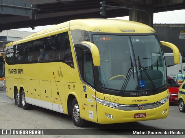 Viação Itapemirim 60765 na cidade de Rio de Janeiro, Rio de Janeiro, Brasil, por Michel Soares da Rocha. Número da foto: #8862399.