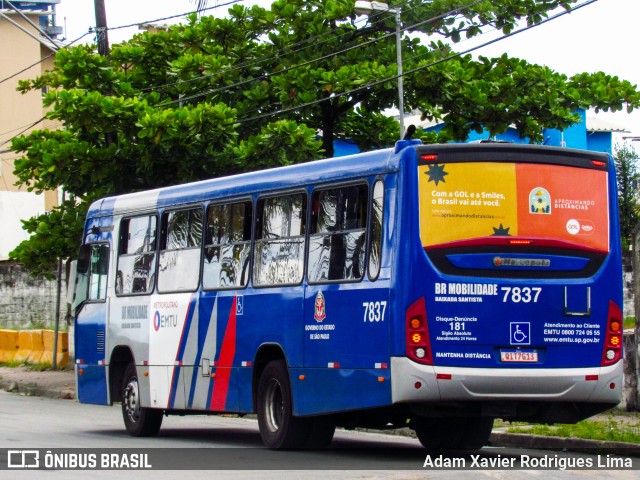 BR Mobilidade Baixada Santista 7837 na cidade de Cubatão, São Paulo, Brasil, por Adam Xavier Rodrigues Lima. ID da foto: 8784666.