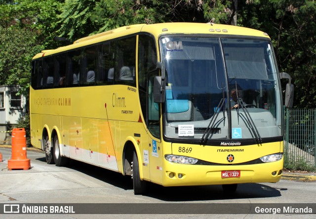 Viação Itapemirim 8869 na cidade de São Paulo, São Paulo, Brasil, por George Miranda. ID da foto: 8785113.