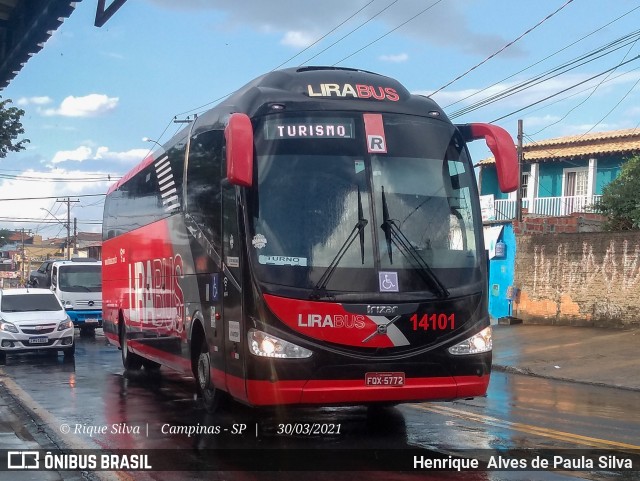 Lirabus 14101 na cidade de Campinas, São Paulo, Brasil, por Henrique Alves de Paula Silva. Número da foto: #8785082.