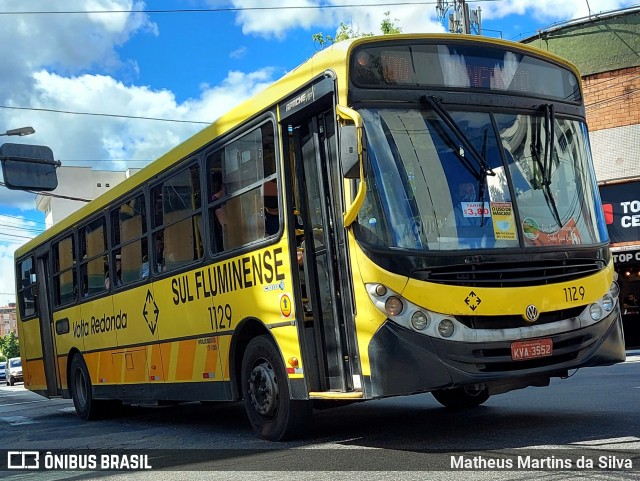 Viação Sul Fluminense 1129 na cidade de Volta Redonda, Rio de Janeiro, Brasil, por Matheus Martins da Silva. Número da foto: #8865393.