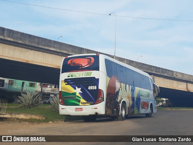 Eucatur - Empresa União Cascavel de Transportes e Turismo 4956 na cidade de Ji-Paraná, Rondônia, Brasil, por Gian Lucas  Santana Zardo. ID da foto: 8864998.