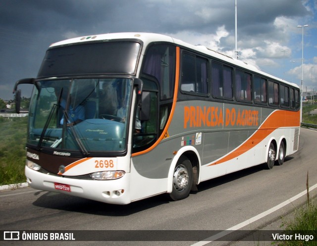 Auto Viação Princesa do Agreste 2698 na cidade de Caruaru, Pernambuco, Brasil, por Victor Hugo. Número da foto: #8865398.